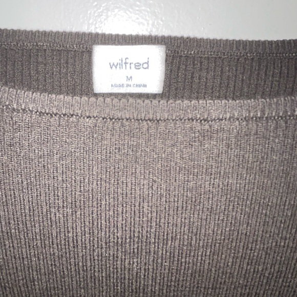 Wilfred (Aritzia) Yacine Long Sleeve Top in Deep Grey (Size Medium) - Picture 3 of 3